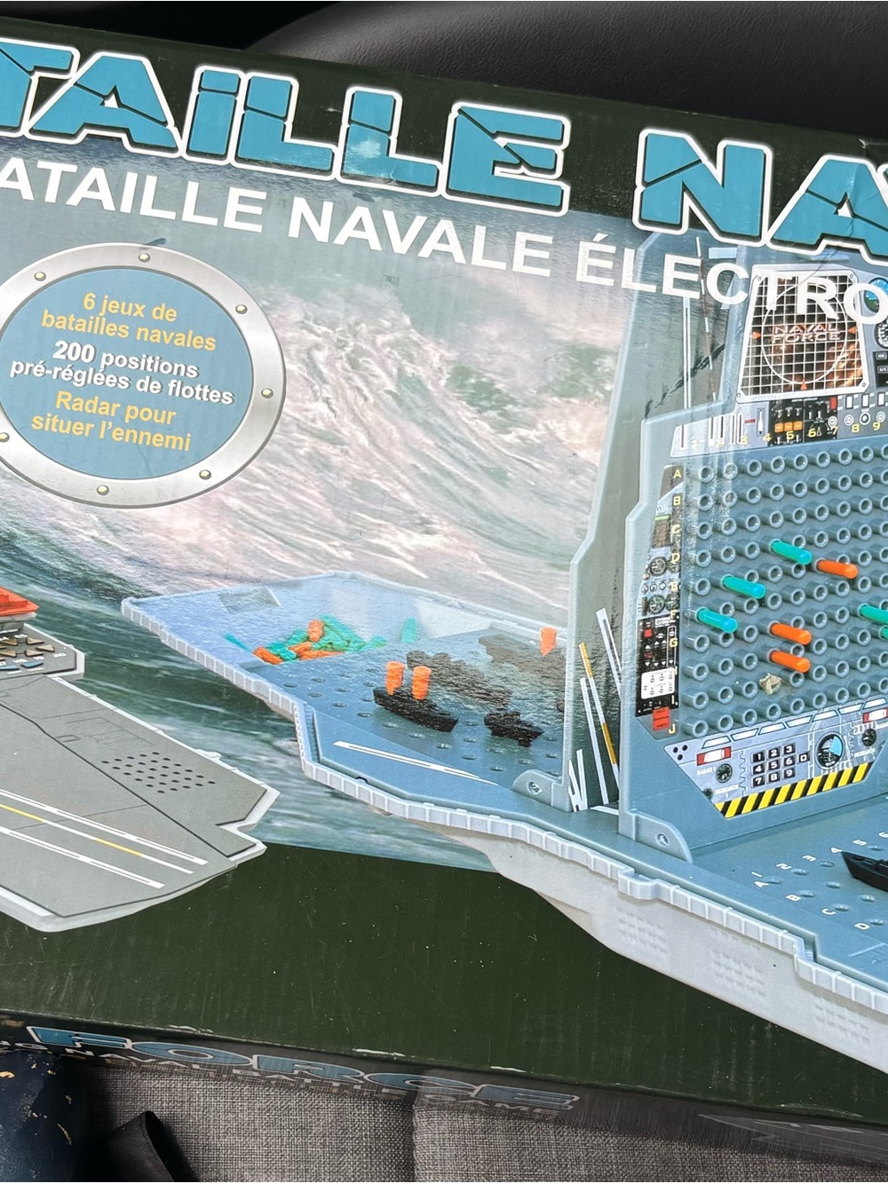 Vintage PowerBrain Electronic Talking Battleship Game / Bataille Navale